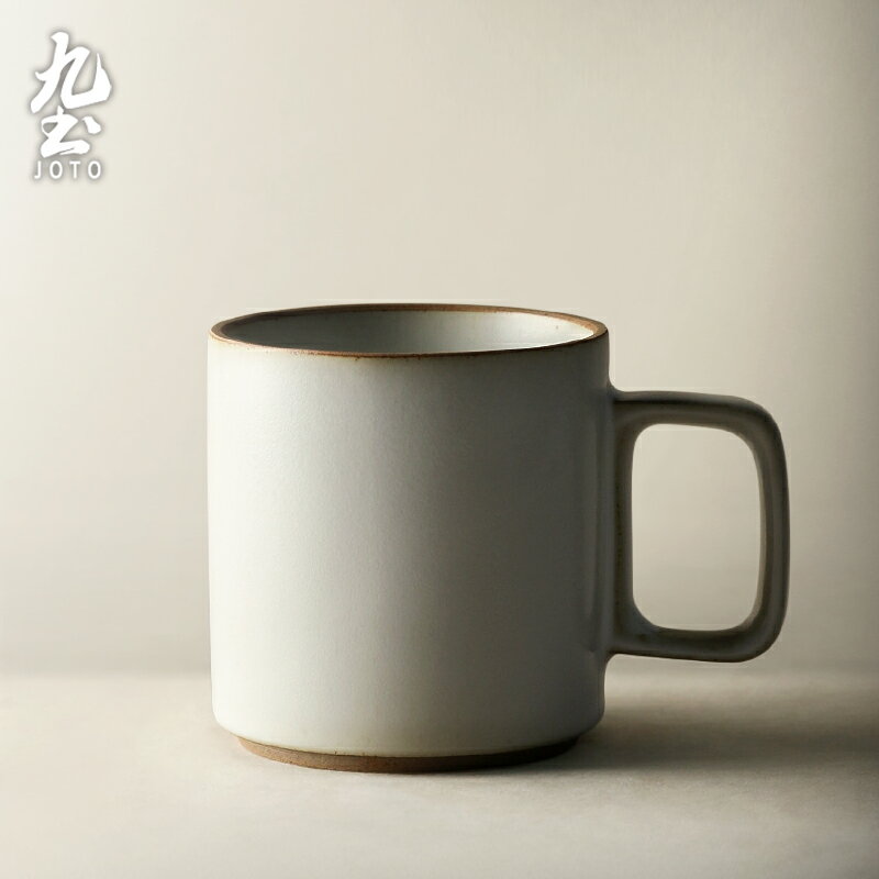 九土日式復古粗陶咖啡杯陶瓷杯子情侶對杯家用馬克杯辦公室茶杯
