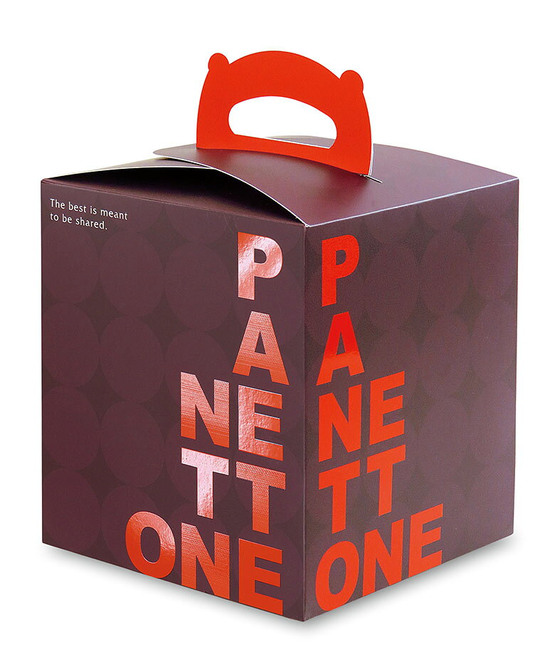 聖誕Panettone提盒/18cm(酒紅色)