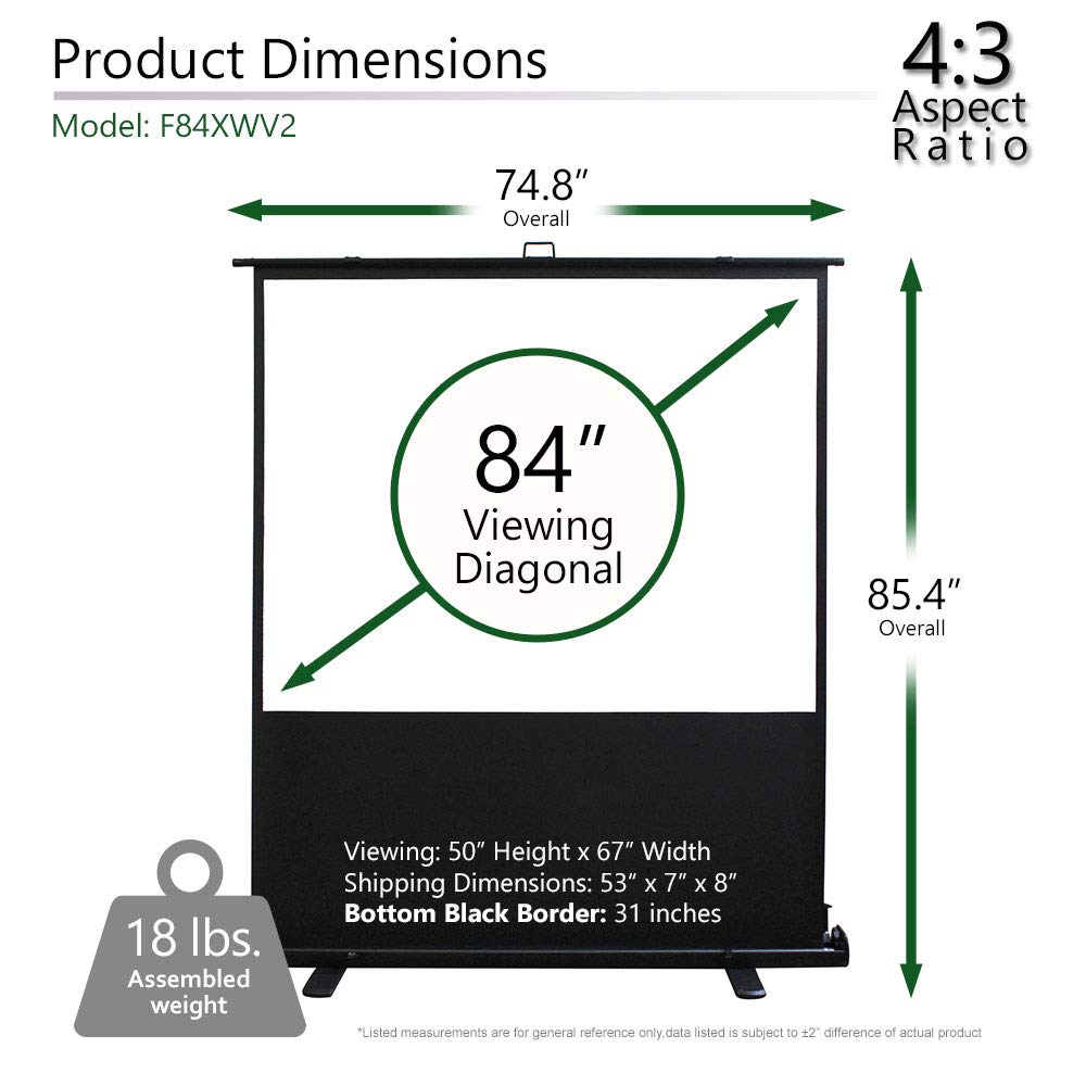 Elite Screens: Elite Screens ezCinema 2, Manual Floor Pull Up with ...