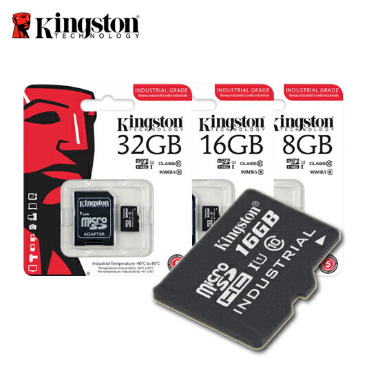 金士頓Kingston INDUSTRIAL GRADE microSDHC UHS-I U1 工業用記憶卡