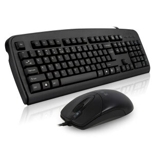 雙飛燕鍵盤鼠標套裝 商務辦公家用鍵鼠套裝 游戲鍵盤PS2圓口臺式機專用防水鍵盤鼠標套裝KB-8620F
