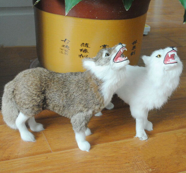 模擬動物模型 教學素材 模擬狼狗 雪狼玩具擺設 攝影道具