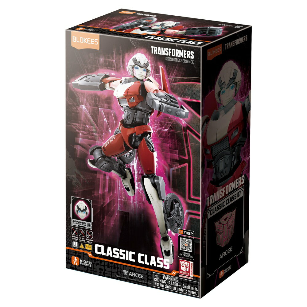《 BLOKEES 布魯可 》 變形金剛-可動積木人超越版-亞希Arcee 東喬精品百貨