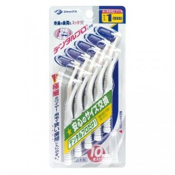 專品藥局 日本jacks L型齒間刷 10入(dentalpro L型牙間刷) 1號(sss)【2001567】