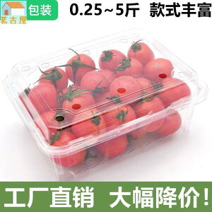 一次性果盒透明塑膠果包裝盒有蓋保鮮盒草莓盒櫻桃盒車釐子盒