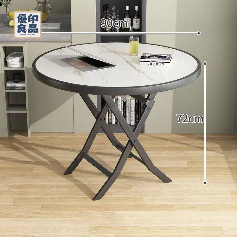 免運 圓桌 家用折疊桌 餐桌 戶外折疊桌圓桌餐桌家用小飯桌方桌陽臺休閑桌子小戶型簡易出租屋特惠/店長推薦新品 全館八折 可開立發票 售後保障 y5623
