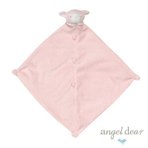 美國Angel Dear 動物嬰兒安撫巾 粉紅小羊