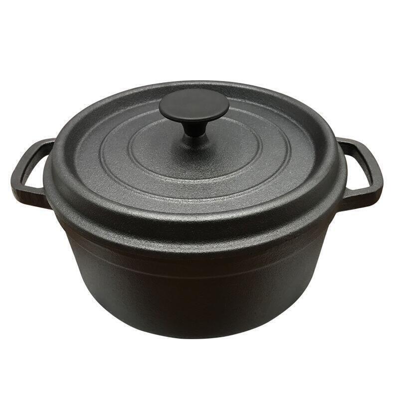 cm加厚鑄鐵燉鍋生鐵湯鍋無塗層不粘鍋多用鍋廠家直銷