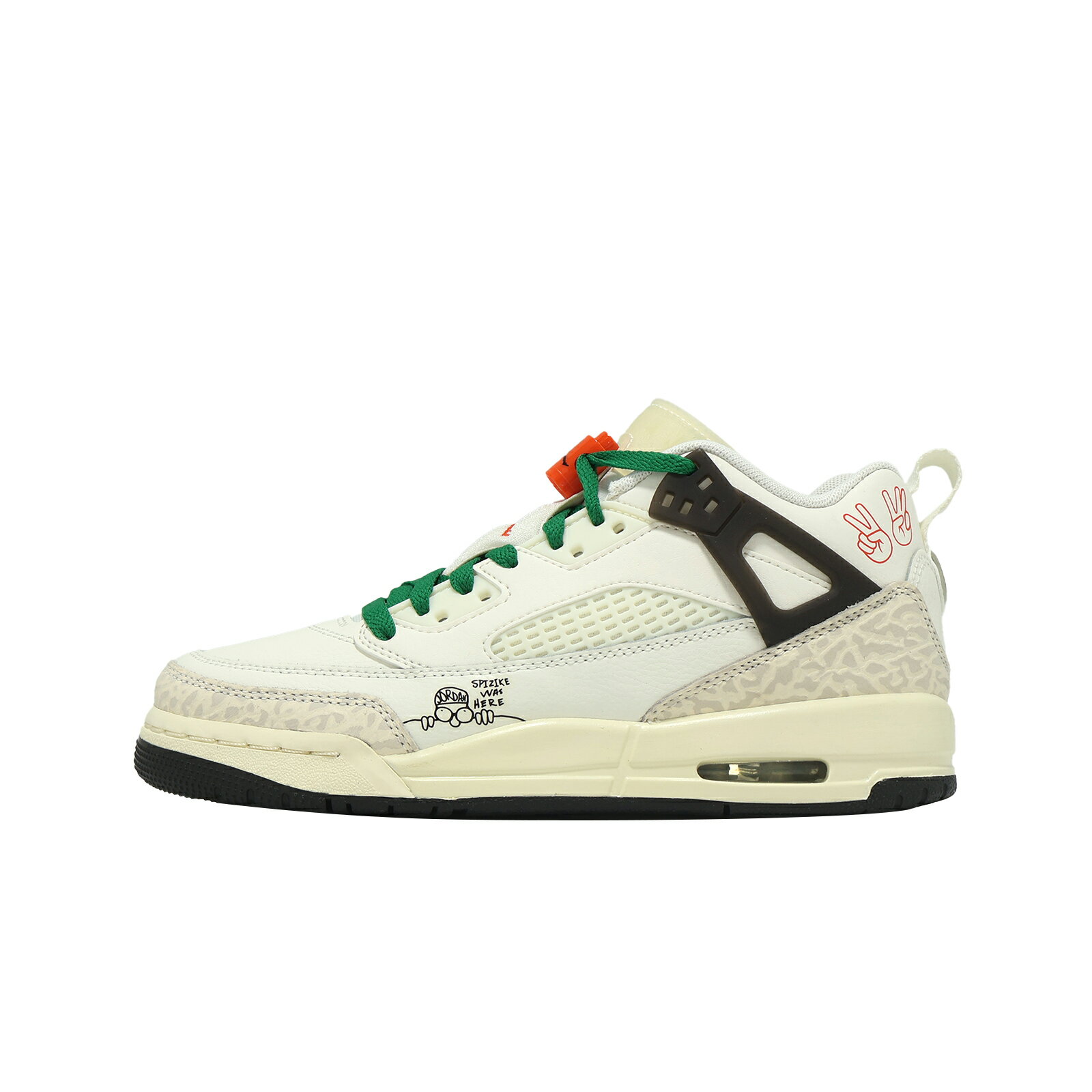 Nike 休閒鞋 Jordan Spizike Low GS 大童 女鞋 米白 喬丹 HQ1670-183