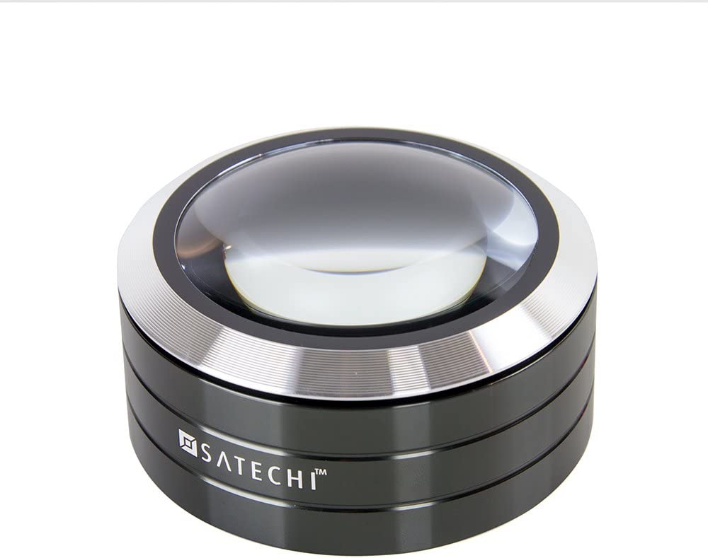 【日本代購】Satechi ReadMate 放大鏡LED 帶燈檯式放大鏡, 黒