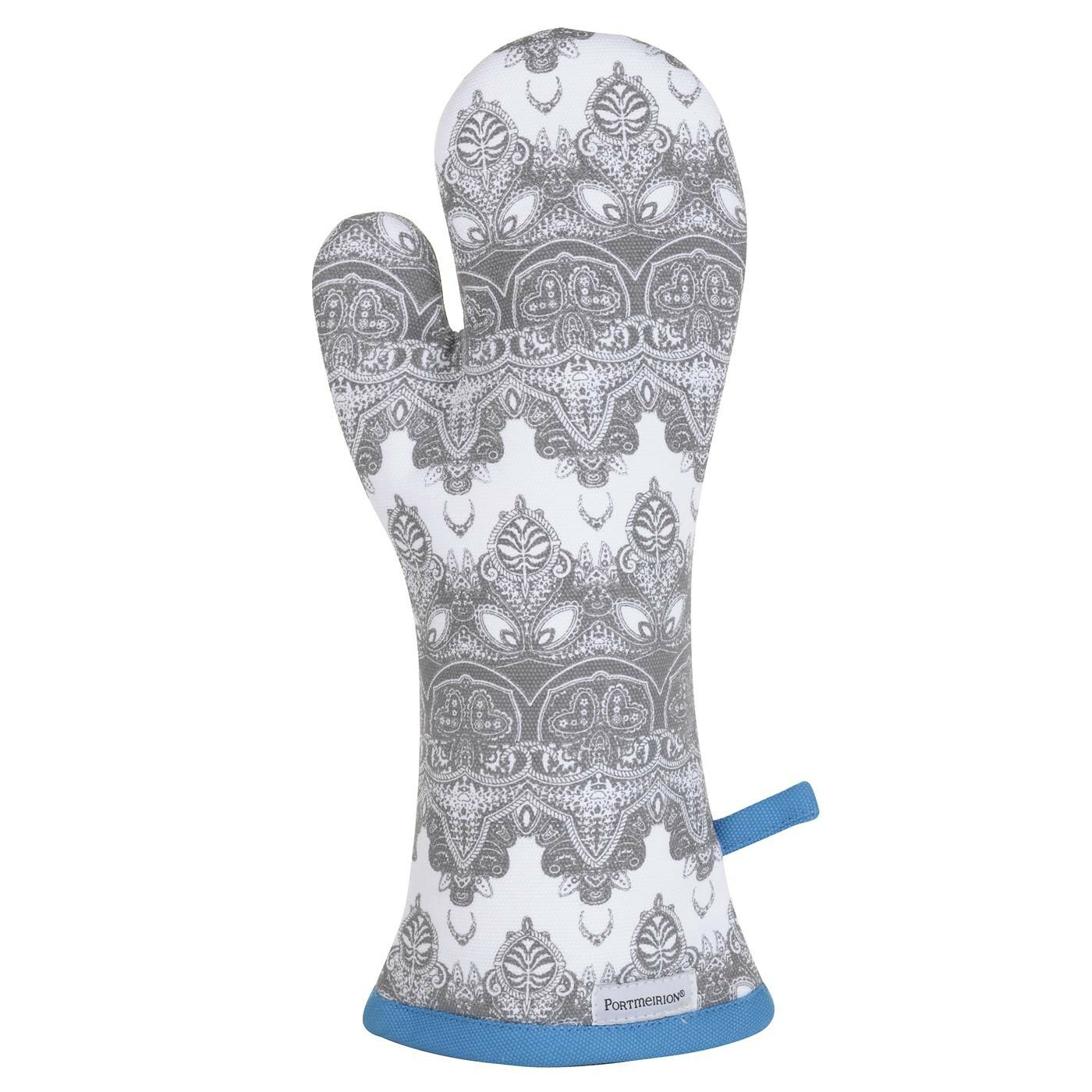 藝術藍染布織19X36CM隔熱手套