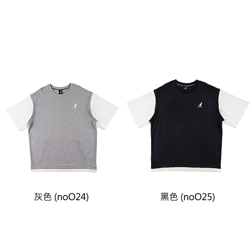 KANGOL 背心T恤假兩件設計 短袖上衣 63251005