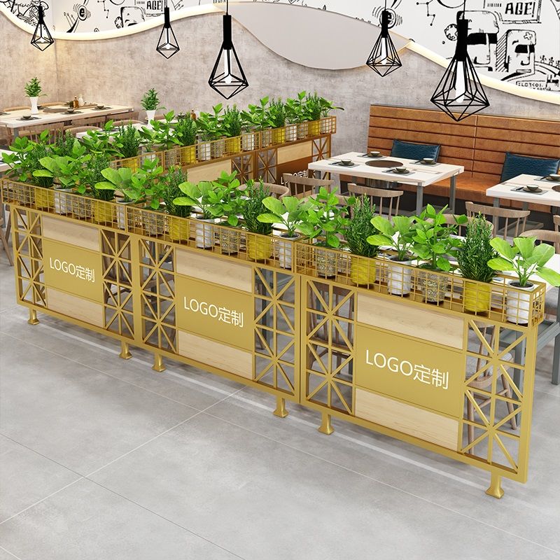 【最低價】【公司貨】餐廳簡約卡座矮隔斷屏風圍欄花架槽酒吧過道護欄奶茶店火鍋店隔斷 2