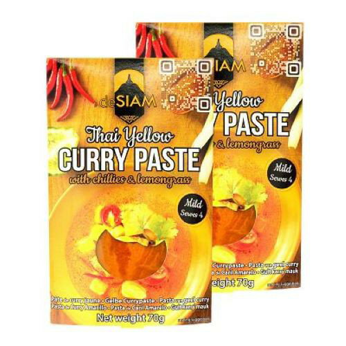 deSIAM暹羅泰式黃咖哩膏兩包 Yellow curry paste 70g*2包