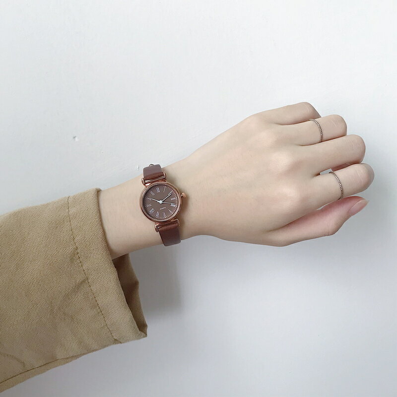 考試手表女ins風中學生韓版簡約復古小表盤時尚細帶小巧精致氣質
