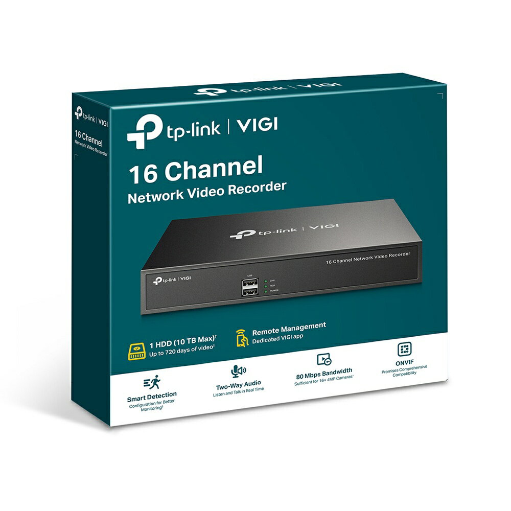 【含稅公司貨】TP-LINK VIGI NVR1016H VIGI 16路網路錄影監控主機NVR 監視器 支援Onvif