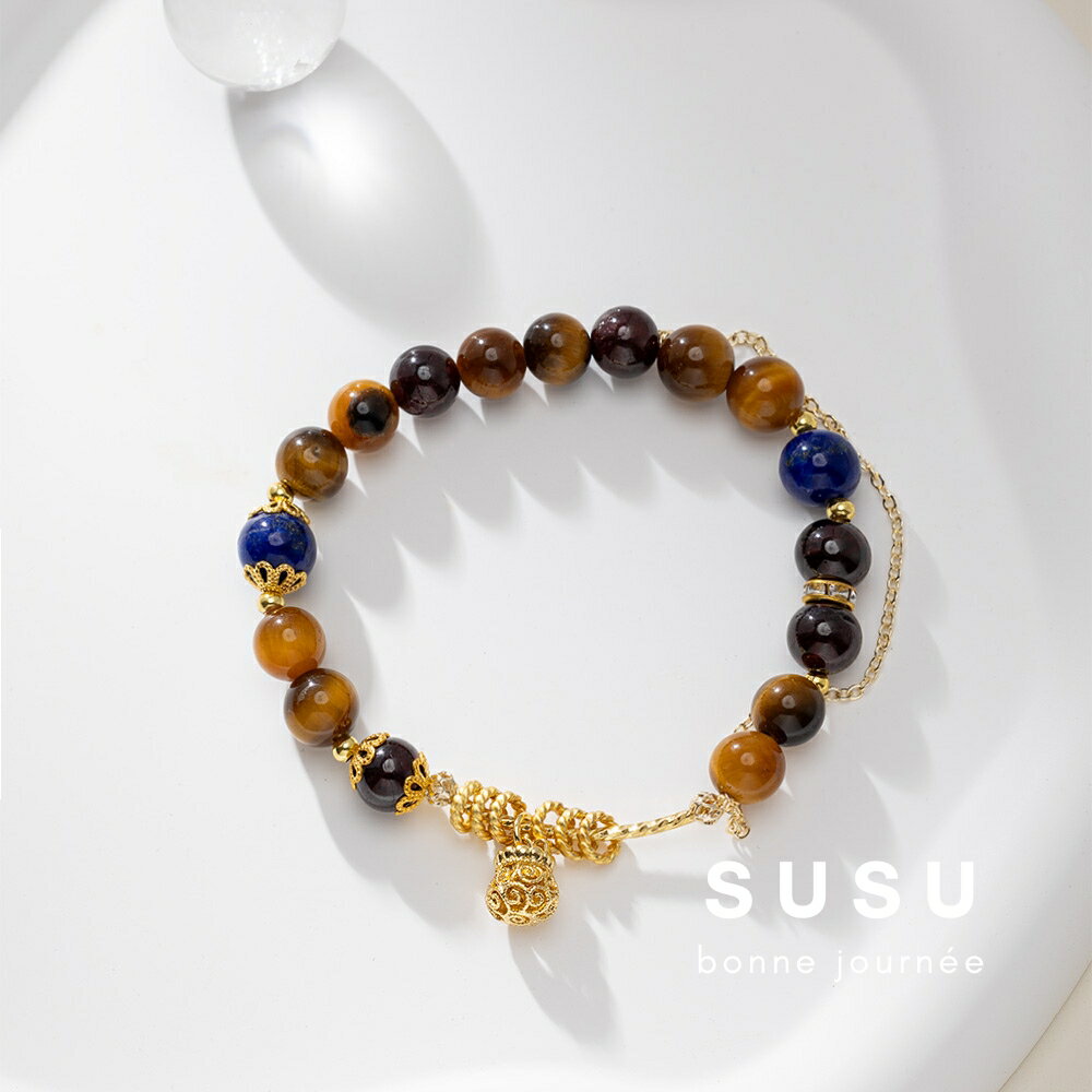 SU SU︱暮光水晶手鍊❤️ 虎眼石 石榴石 青金石 事業運 招財 轉運 能量 防小人 送禮 推薦 2
