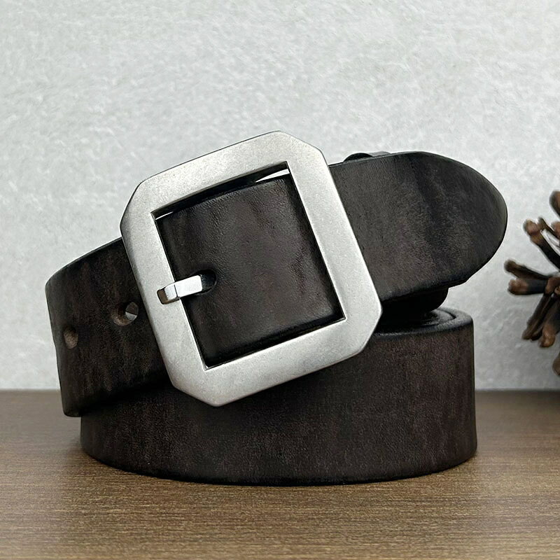 現貨+預購 100%真皮皮帶男牛皮腰帶商務皮帶手工皮帶休閒男襯衫牛仔西裝褲-休閒鋼扣3色74jq31【獨家進口】【米蘭精品】