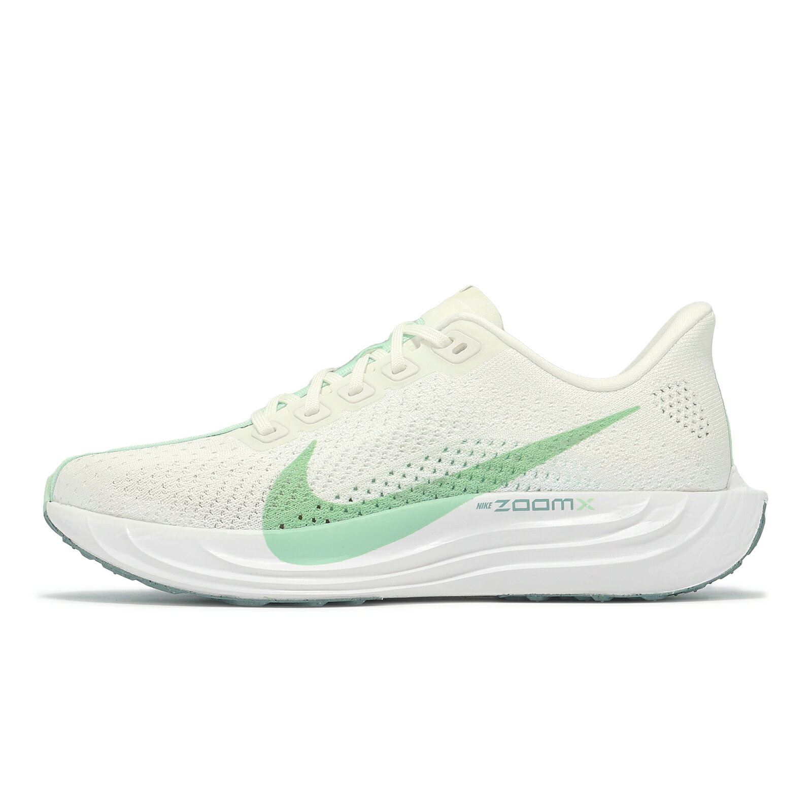 Nike 慢跑鞋 Wmns Pegasus Plus 女鞋 白 綠 氣墊 緩震 運動鞋 FQ7261-103