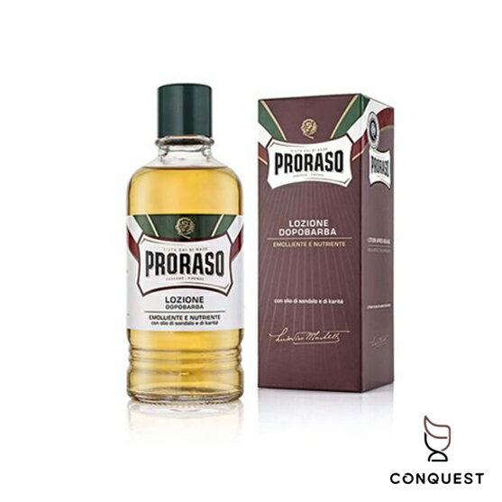 【 CONQUEST 】PRORASO 義大利 鬍後水 舒緩水 滋潤檀香400mL 舒緩肌膚 刮鬍修容領導品牌 入門推薦