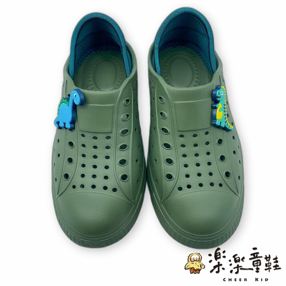 【限量特價】恐龍扣飾洞洞鞋 - 台灣製 台灣製童鞋 台灣製洞洞鞋 台灣製涼鞋 MIT MIT童鞋 MIT洞洞鞋 MIT涼鞋 洞洞鞋 涼鞋 防水鞋 男童鞋 男中童鞋 恐龍涼鞋 恐龍洞洞鞋 恐龍防水鞋 恐龍