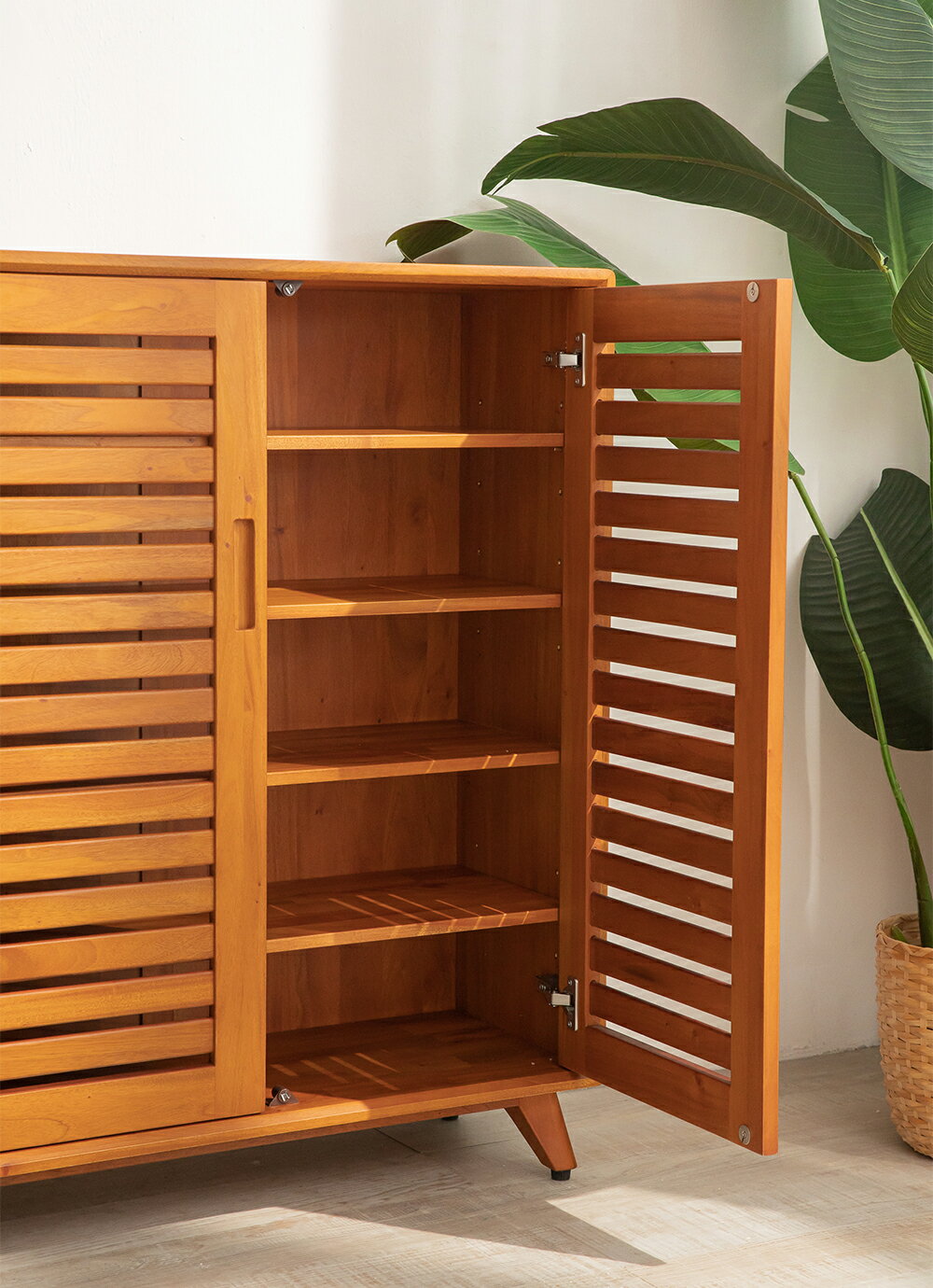 瑪荷尼家具Mahogany-全原木 桃花心木 有門式鞋櫃 米蘭85鞋櫃