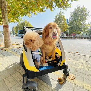 寵物狗推車大型犬中老年輔助輪椅中型犬輕便可折疊狗窩便攜遛狗車