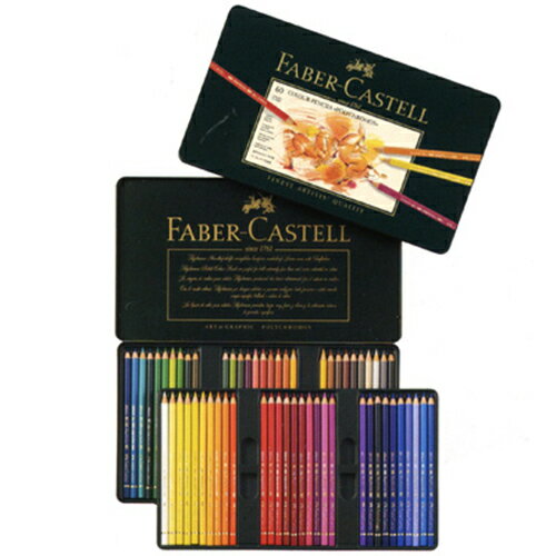 【輝柏Faber-Castell】FABER-Castell 110060 油性色鉛筆/藝術家級/鐵盒裝/60色