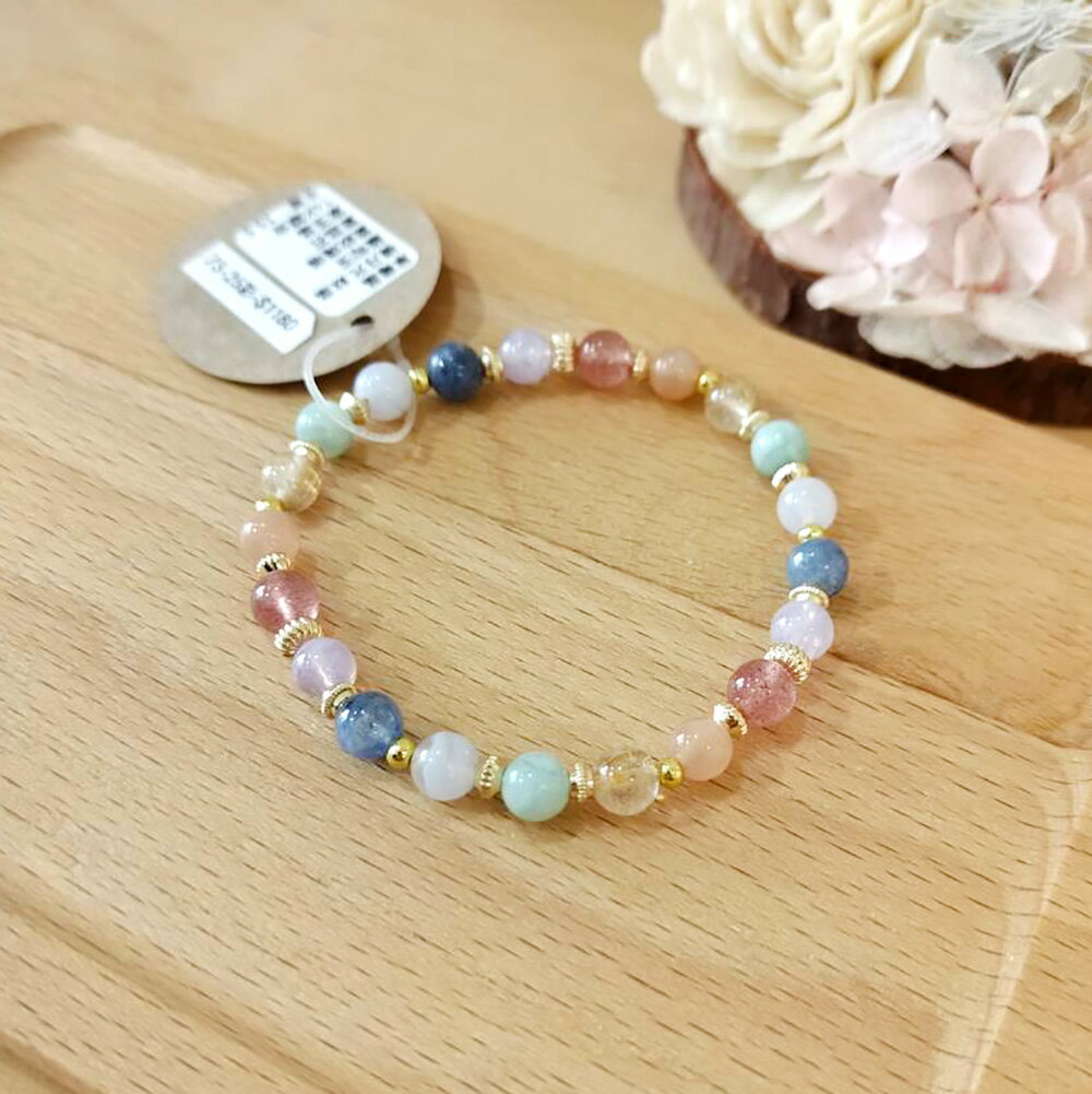 方乘飾x覓品竹北手作店-水晶手串-柔美彩色系
