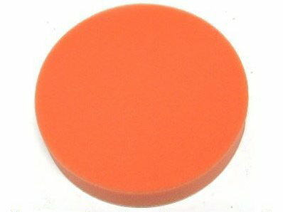 氣動打蠟海綿輪 附母黏扣帶 六吋→平面型/橘色 打中、細蠟用 (CAX-009)