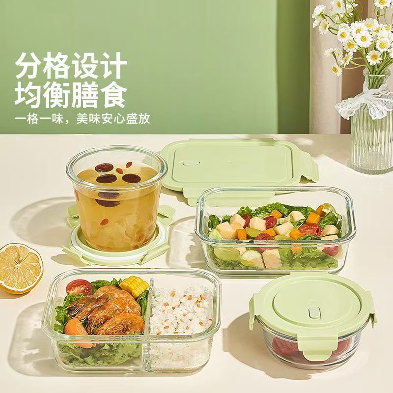 玻璃便當盒可加熱微波