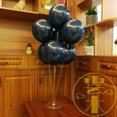 墨藍色氣球寶石藍生日婚禮氣球裝飾派對布置【雲木雜貨】