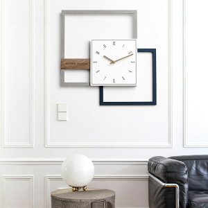 北歐輕奢時鐘表掛鐘客廳個性創意家用簡約時尚背景墻面裝飾壁