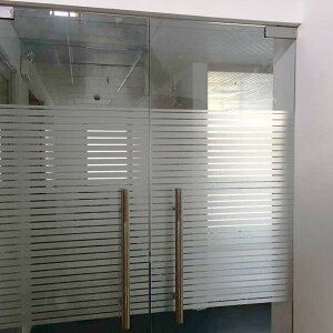 磨砂輕奢條紋玻璃貼帶膠玻璃貼膜窗戶貼膜辦公室自粘PVC玻璃貼紙