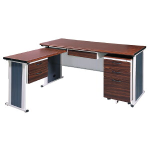 【 IS空間美學】BYS150L秘書桌(整組)(2023-B-177-4) 辦公桌/職員桌/辦公家具/電腦桌