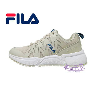 【季末出清】FILA斐樂 女鞋 大童鞋 輕量 運動鞋 慢跑鞋 [5J372U113] 米【巷子屋】