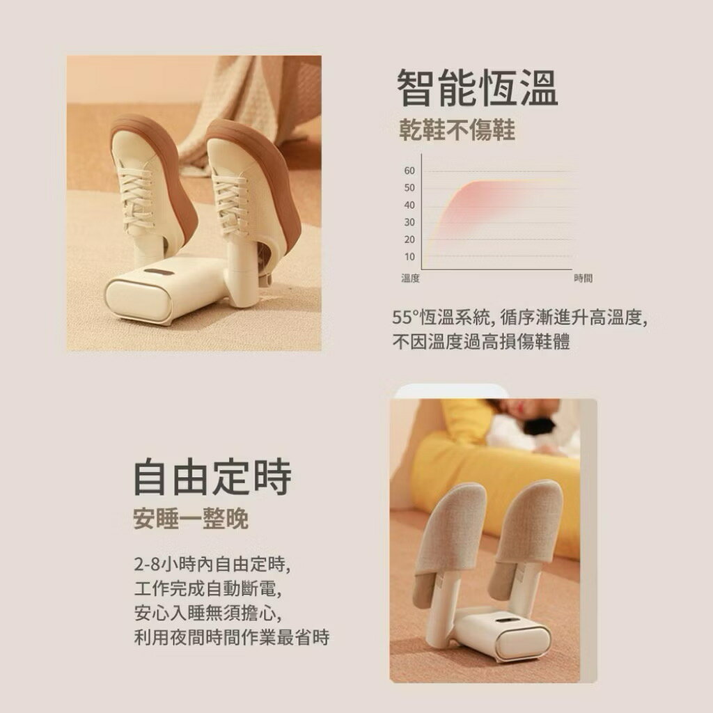 SOTHING 向物 定時殺菌除臭熱風伸縮烘鞋器Pro(烘鞋機 暖襪器 速乾 烘襪子 安全帽 手套 除溼除臭) 5