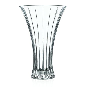 義大利 RCR 泰莉 TIMELESS 無鉛水晶花瓶 花瓶 刻紋 花紋 刻花 造型花瓶 30cm