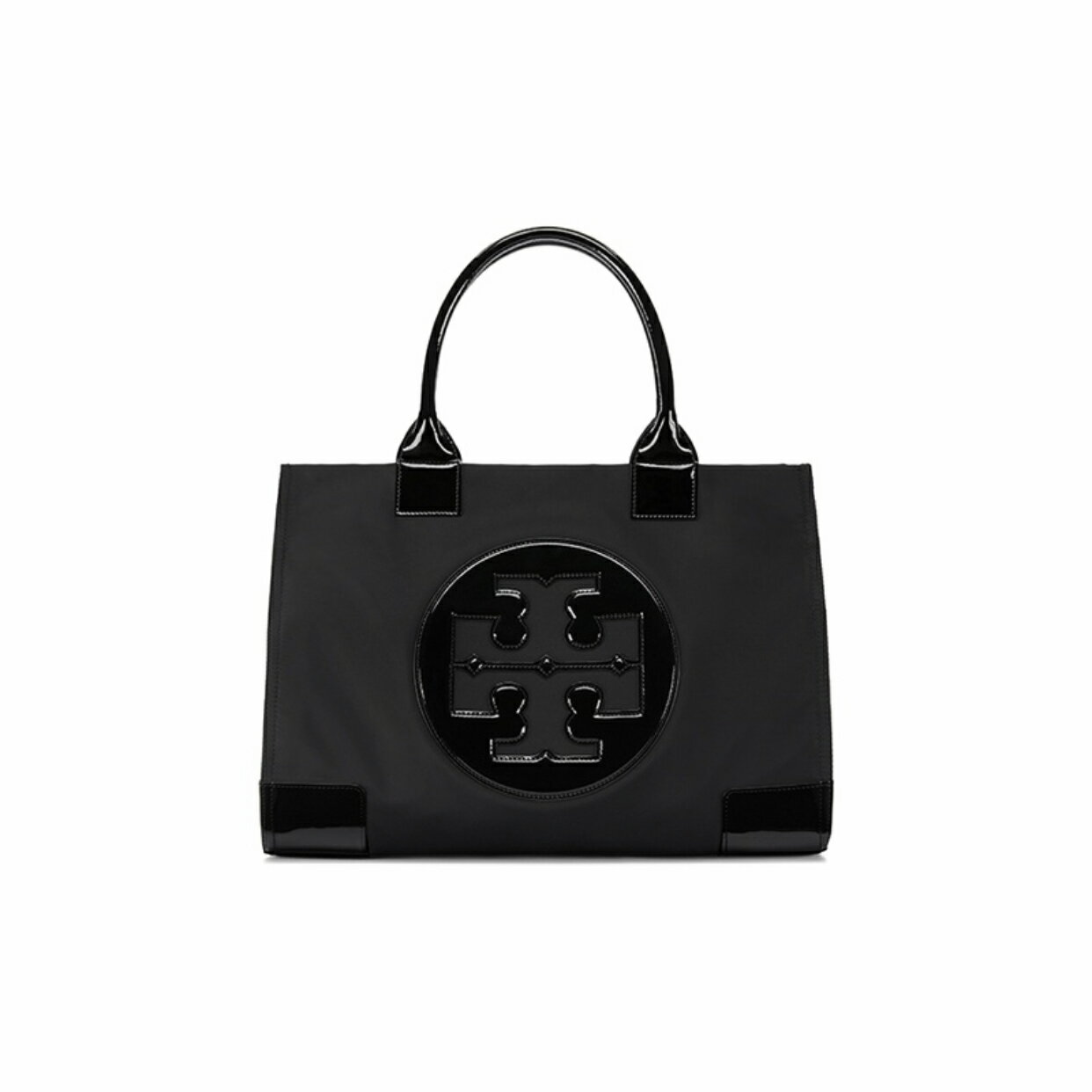精選★TORY BURCH Ella 時尚簡約大方亮面logo 織物 女款大號手提包 50009811~【購物節★菲尼斯 國際精品3折起 春夏新品 換季下殺】