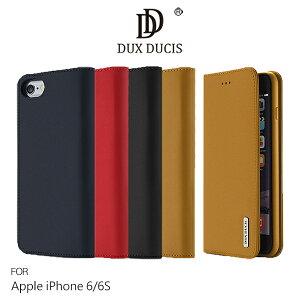 DUX DUCIS Apple iPhone 6 / 6S (4.7吋) WISH 真皮皮套 插卡【出清】【APP下單最高22%點數回饋】