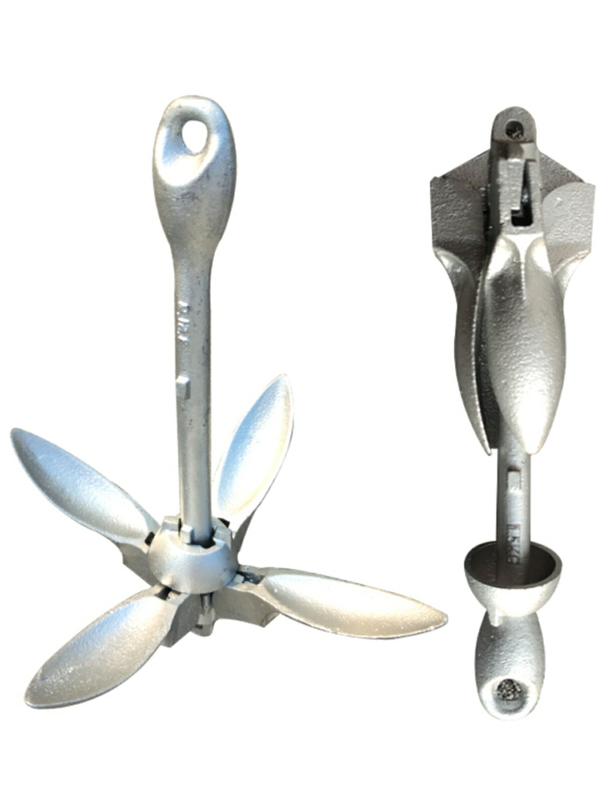 【可打統編 超低價】橡皮艇皮劃艇船錨摩托艇快艇塑料船沖鋒舟固定錨釣魚船專用折疊錨 2