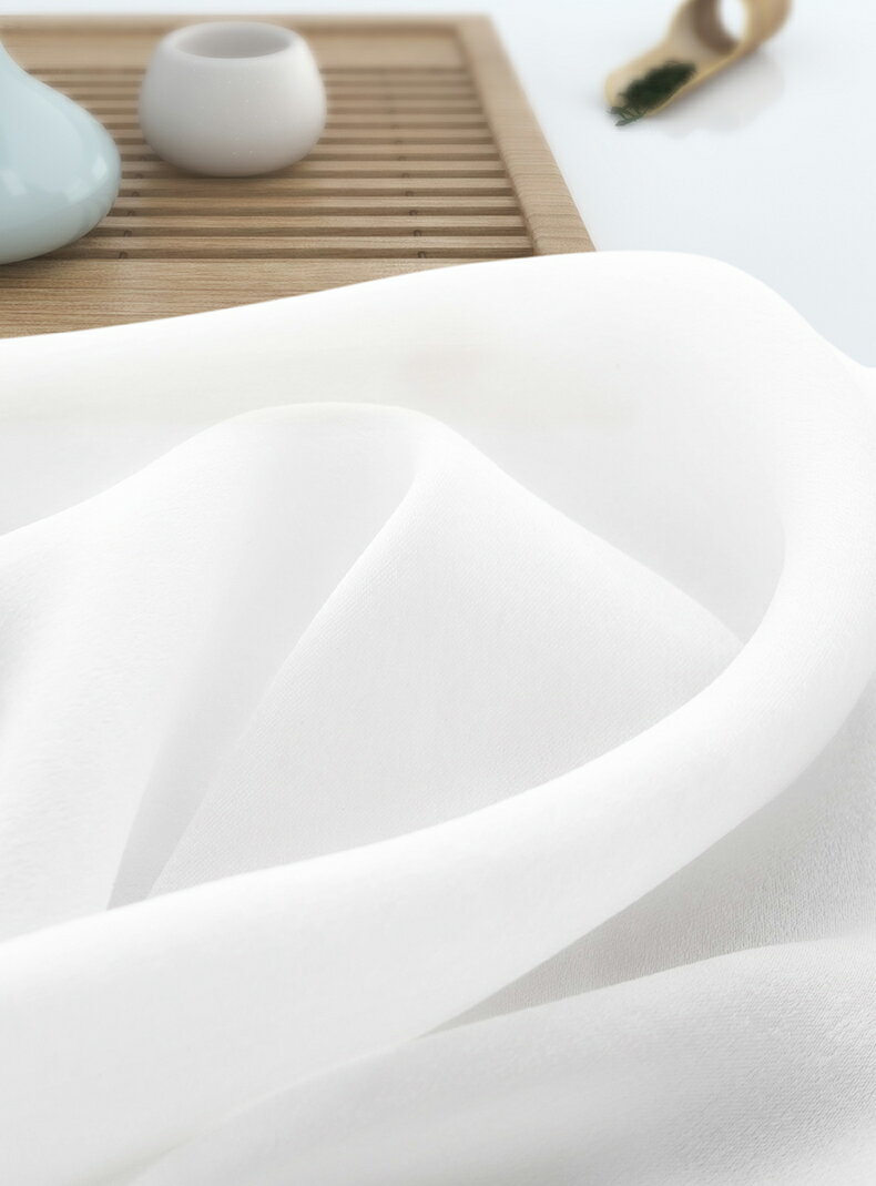 2021新款客廳窗簾紗簾陽臺透光不透人掛鉤式窗紗時尚輕奢白紗紗幔 8