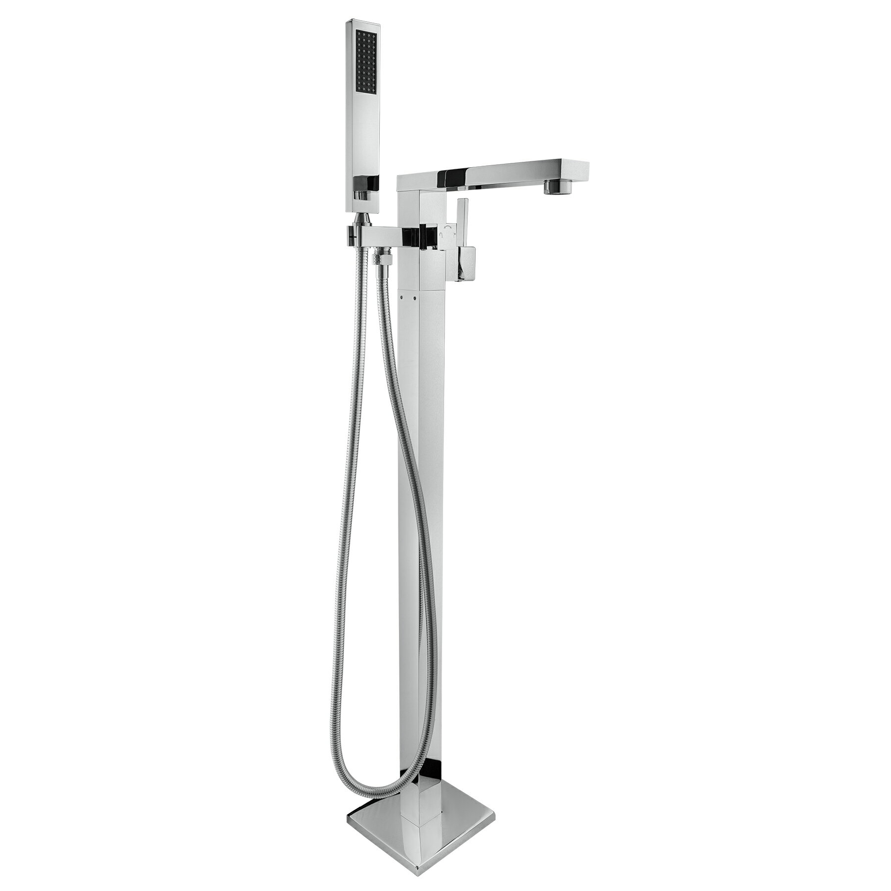 Akdy Akdy Freestanding Bathtub Faucet Floor Mount Wand Shower Lever Bathroom Handheld Rakuten Com