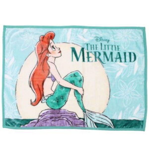 【震撼精品百貨】The Little Mermaid Ariel_小美人魚愛麗兒~日本Disney 美人魚披肩毛毯 70x100cm-月色*78131