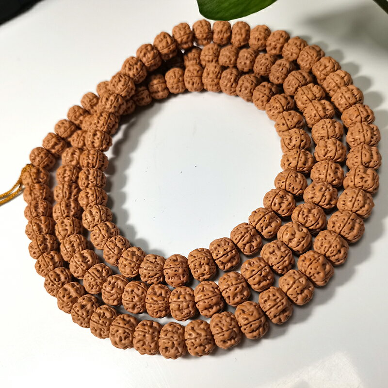 藏式精修帝王龍盤龍紋手串雙龍紋小金剛菩提子108顆文玩佛珠念珠| 協貿 