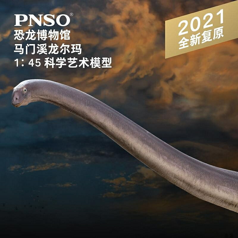 特價PNSO馬門溪龍爾瑪恐龍博物館1比45科學藝術模型