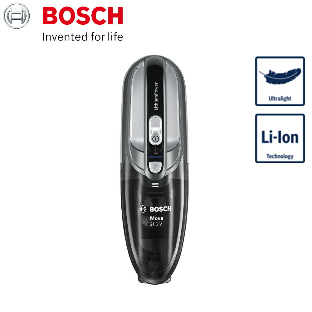 【BOSCH 博世】輕巧手持無線吸塵器 BHNL2140TW(星燦銀)