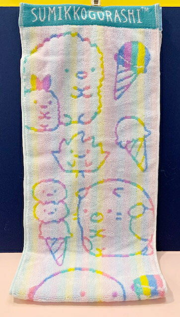 【震撼精品百貨】角落生物 Sumikko Gurashi SAN-X 運動長毛巾/方巾-彩色#70855 震撼日式精品百貨