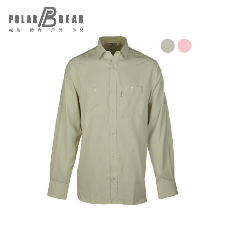 【POLAR BEAR】男涼感快乾長袖襯衫
