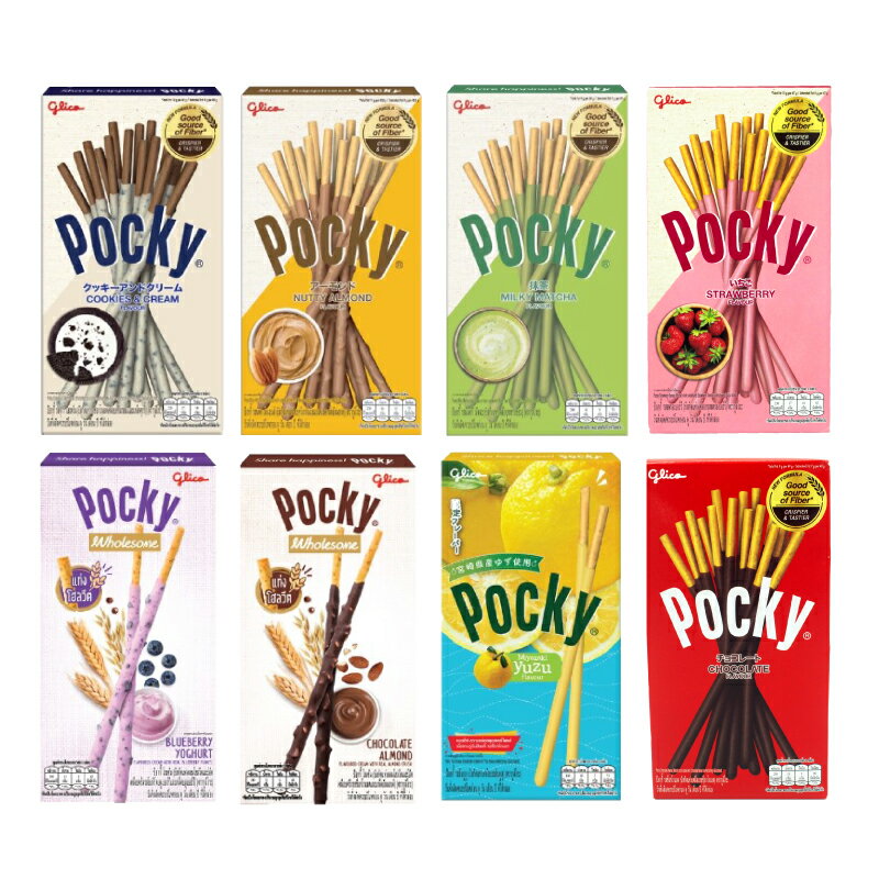 POCKY餅乾棒 超多種獨特口味 巧克力/香蕉/藍莓/柚子/燕麥/抹茶/草莓棒 餅乾 零食